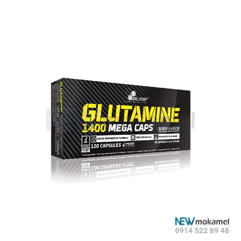 گلوتامین مگا کپس 1400 الیمپ | L-Glutamine Mega Caps